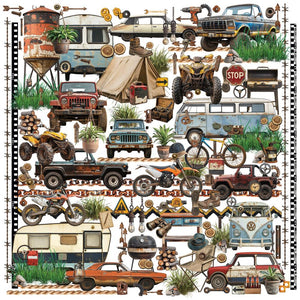 Rust & Revs V2 Laser Cut Out Elements 49 & Market RR2-31539