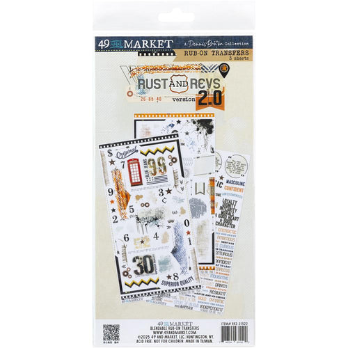 Rust & Revs V2 Rub-On Collection 49 & Market RR2-31522