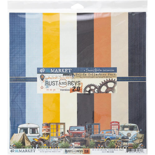 Rust & Revs V2 12x12” Solids Collection Pack 49 & Market RR2-31386