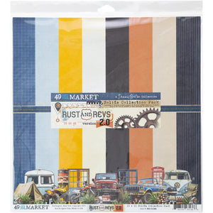 Rust & Revs V2 12x12” Solids Collection Pack 49 & Market RR2-31386