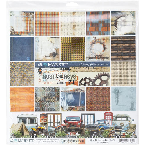 Rust & Revs V2 12x12” Collection Pack 49 & Market RR2-31379