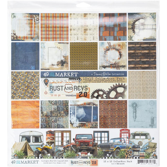 Rust & Revs V2 12x12” Collection Pack 49 & Market RR2-31379