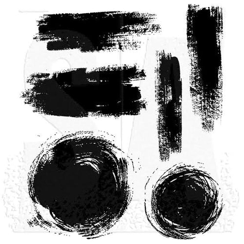 Brushstrokes Stamp Tim Holtz CMS293