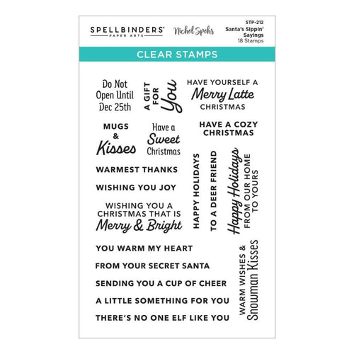 Santa’s Sippin’ Sayings STP-212 Spellbinders