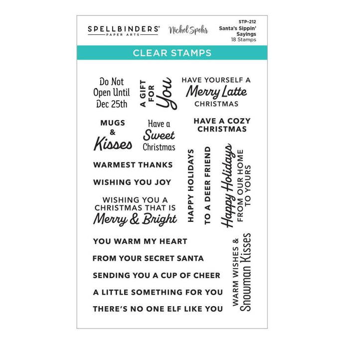 Santa’s Sippin’ Sayings STP-212 Spellbinders