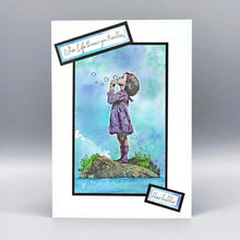 Load image into Gallery viewer, Blowing Bubbles Pre Cut Mounted Stamp by Andy Skinner Cosmic Shimmer