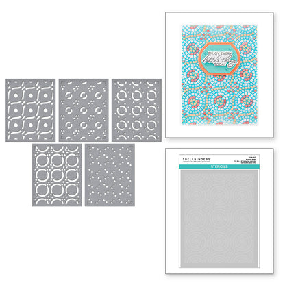 Mosaic Path Layering Stencils Spellbinders STN-107