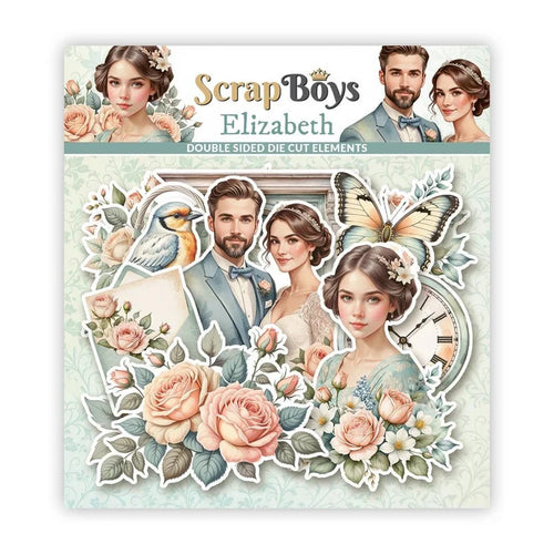 Elizabeth Double Sided Die Cut Elements SB-ELIZ-12 Scrapboys