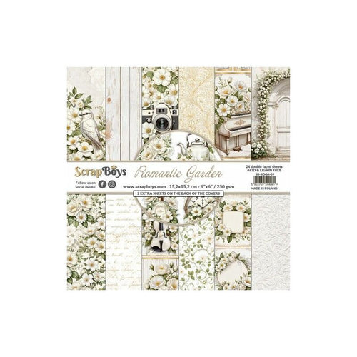 Romantic Garden 6x6” Paper Pad SB-ROGA-09