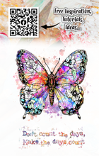 Load image into Gallery viewer, Floral Flyer 3x4” clear stamp set #1171 AALL and Create