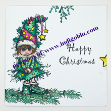 Load image into Gallery viewer, Dress Up - Christmas Tree A6 Red Rubber Stamp IND1316 IndigoBlu
