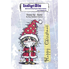 Load image into Gallery viewer, Dress Up - Santa A6 Red Rubber Stamp IND1318 IndigoBlu