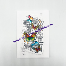Load image into Gallery viewer, Soft Wings A6 Red Rubber Stamp IND1281