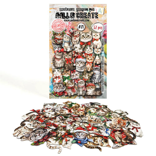Winter Whiskers #71 Ephemera Die-Cuts AALL and Create