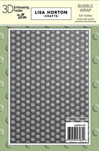 Bubble Wrap 3D Embossing Folder LHCEF178 Lisa Horton