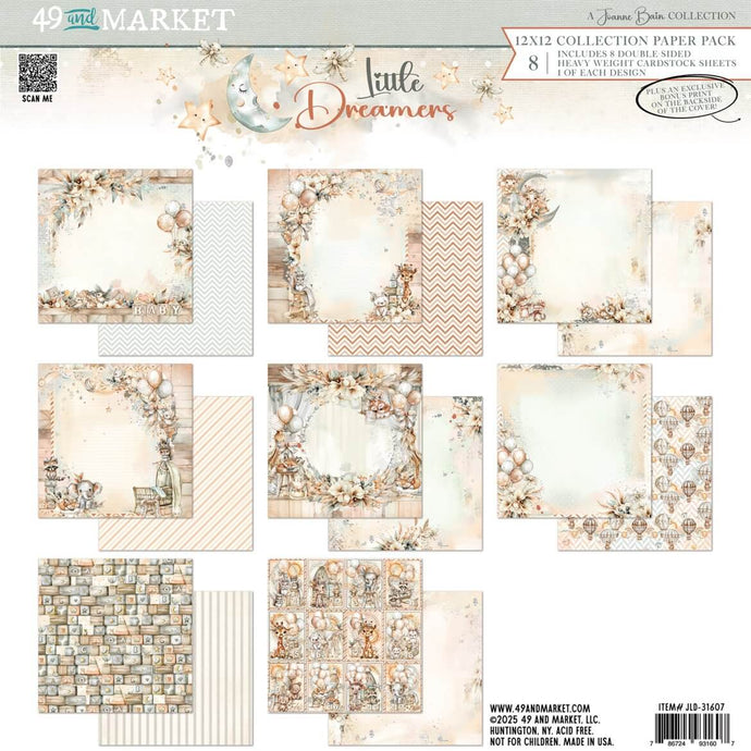 Little Dreamers 12x12” Paper Pack 49 & Market JLD-31607