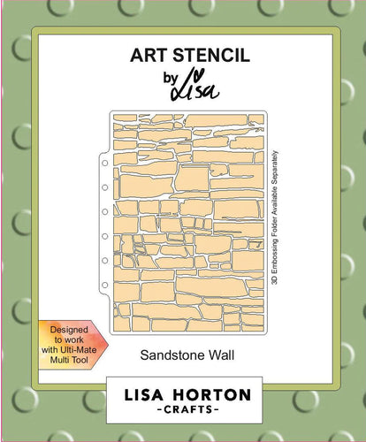 Sandstone Wall Art Stencil LHCAS161 Lisa Horton