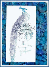 Load image into Gallery viewer, Magnificent Peacock Clear Stamp JGS666 Woodware