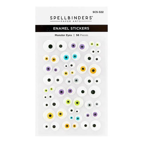 Monster Eyes Enamel Stickers SCS-322 Spellbinders
