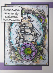 Ship Ahoy Clear Stamp FRS693 Woodware