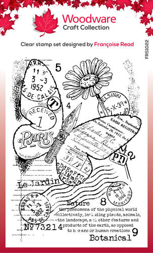Paper Nib Butterfly Clear Stamp FRS1022 Woodware