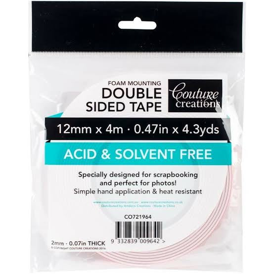 Foam Mounting Double Sided Tape 12 mm x 4 m Couture Creations CO721964