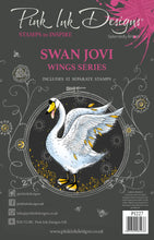 Load image into Gallery viewer, Swan Jovi Clear Stamp Set PI227 Pink Ink