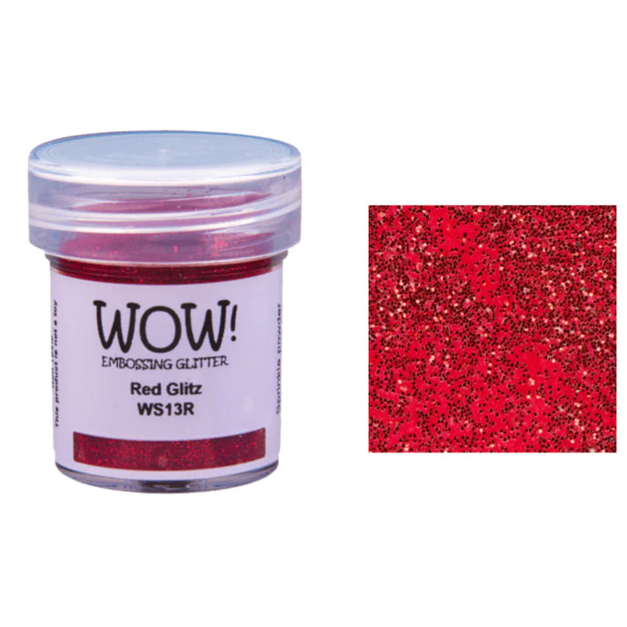 Red Glitz Wow Embossing Powder WS13R (T)