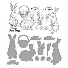 Load image into Gallery viewer, Spring Bunnies BetterPress Spellbinders BP-156