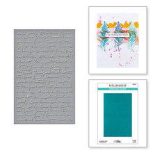 Load image into Gallery viewer, Scribbled Letters 2D Embossing Folder Dina Wakley SES-065