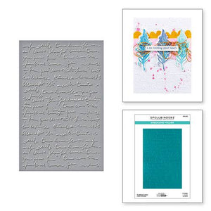 Scribbled Letters 2D Embossing Folder Dina Wakley SES-065