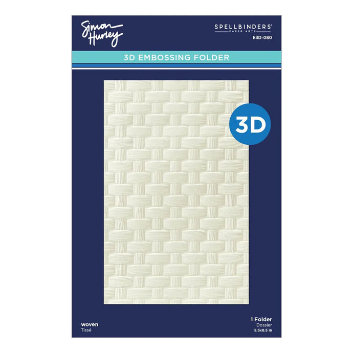 Woven 3D Embossing Folder Spellbinders E3D-080