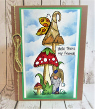 Load image into Gallery viewer, Magical Mushrooms Slimline Stamp FRS407 Woodware