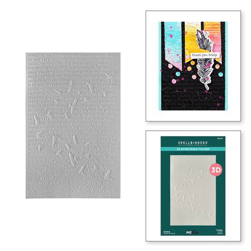 Soaring 3D Embossing Folder Spellbinders E3D-123