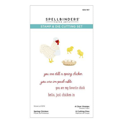 Spring Chicken Stamp & Die Set Spellbinders SDS-197