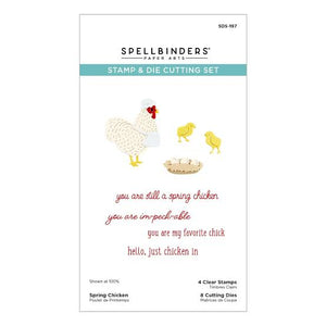 Spring Chicken Stamp & Die Set Spellbinders SDS-197
