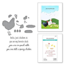 Load image into Gallery viewer, Spring Chicken Stamp &amp; Die Set Spellbinders SDS-197