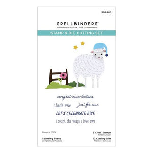 Counting Sheep Stamp & Die Cutting Set Spellbinders SDS-200