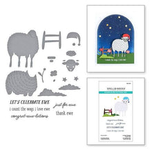 Load image into Gallery viewer, Counting Sheep Stamp &amp; Die Cutting Set Spellbinders SDS-200