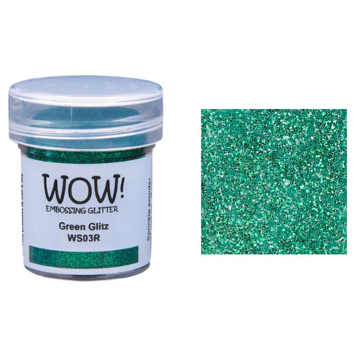 Green Glitz Embossing Glitter Wow WS03R(OM)