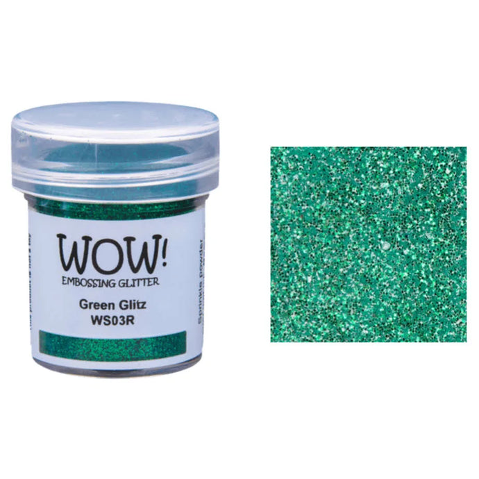 Green Glitz Embossing Glitter Wow WS03R(OM)