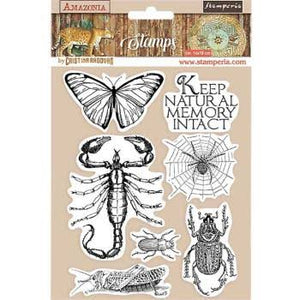 Amazonia Butterfly - A5 - Foam Mounted Stamp Set - Stamperia