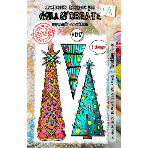 Twinkling Pines A7 Clear Stamp Set Aall & Create #1217