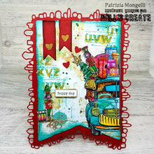 Load image into Gallery viewer, Gifts on Wheels 4x6” Clear Stamp Set AALL &amp; Create #1221