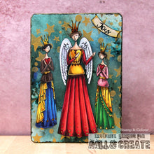 Load image into Gallery viewer, Angel Wings 4x6” Clear Stamp Set Aall &amp; Create #1220