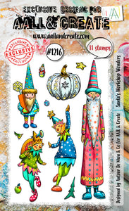 Santa’s Workshop Wonders 4x6” Clear Stamp Set Aall & Create #1216
