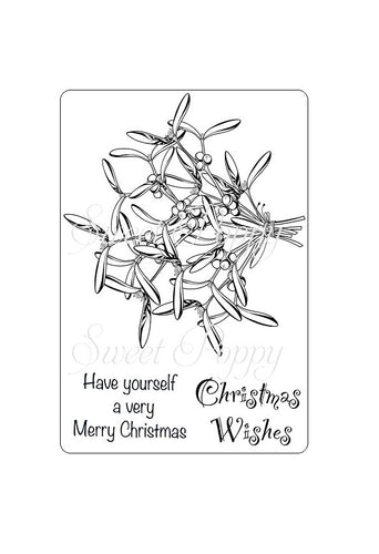 Mistletoe A6 Stamp Set Sweet Poppy SPSTMP_MistletoeA6