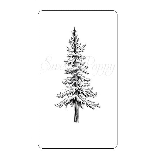 Small Spruce Tree Stamp Sweet Poppy SPSTMP_smlsprucetree – Image Plus ...