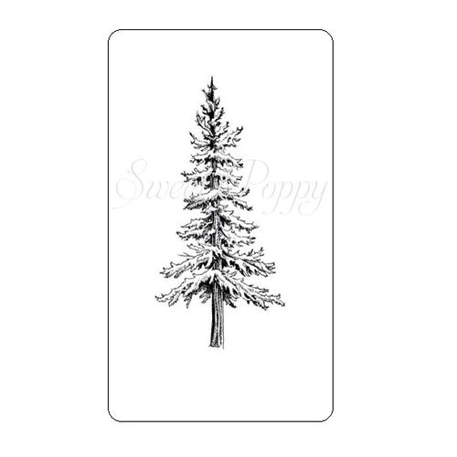 Small Spruce Tree Stamp Sweet Poppy SPSTMP_smlsprucetree
