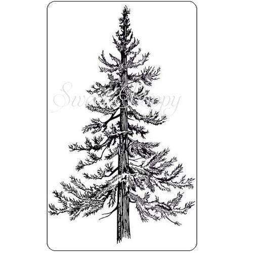 Large Fir Tree Stamp Sweet Poppy SPSTMP_lgefirtree